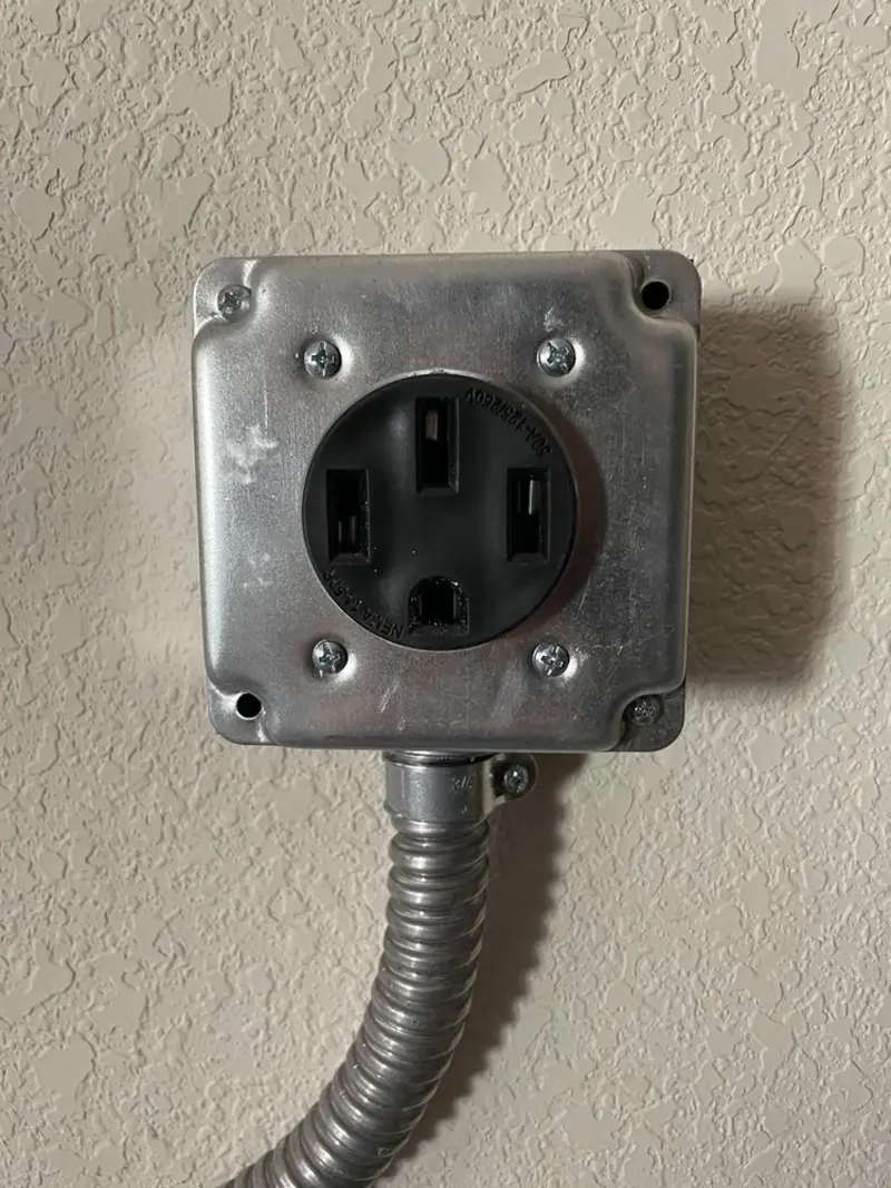 NEMA 14-50 outlet installed for Smart Home Electrical in Dalton